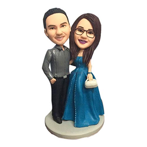 Romantic Couple Figurines - Elegant Home Decor for Wedding Anniversary Gifts, Valentine's Day Present for Her, Perfect Couples Decorations for Living Room & Bedroom