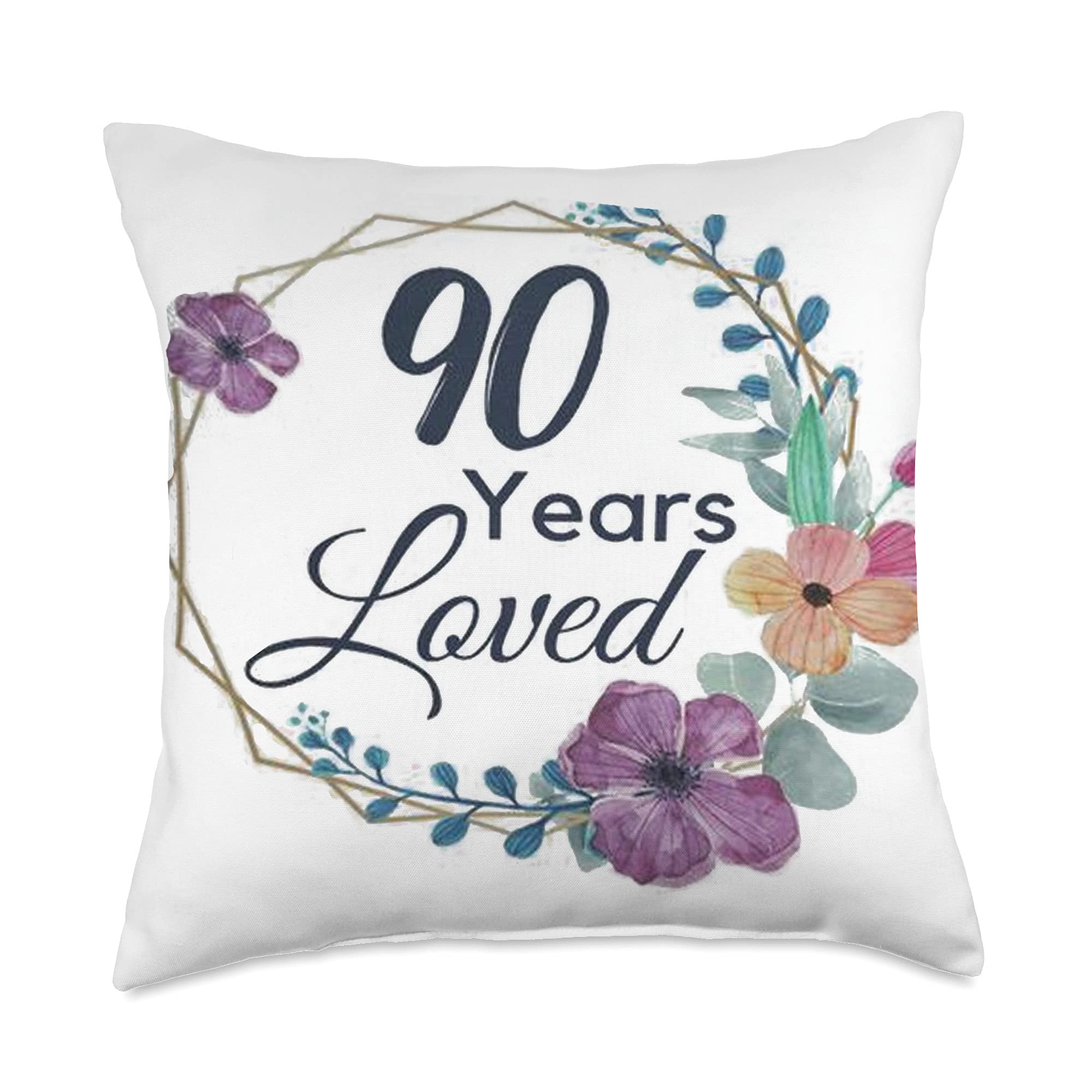 90th Birthday Gifts for Grandma - 18x18 Inch Multicolor Throw Pillow with 'Loved Since 1931' Design - Perfect for Birthday Celebrations, Home Decor & Sentimental Keepsakes