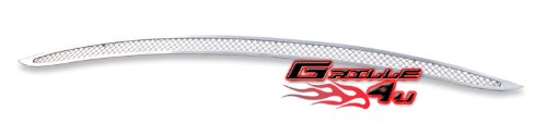 APS Compatible with Ford Focus 2008-2011 Main Upper Stainless Steel Chrome Mesh Front Grill Grille Insert F76662T - Upgrade Your Car's Appearance for Street Style & Show Car Look