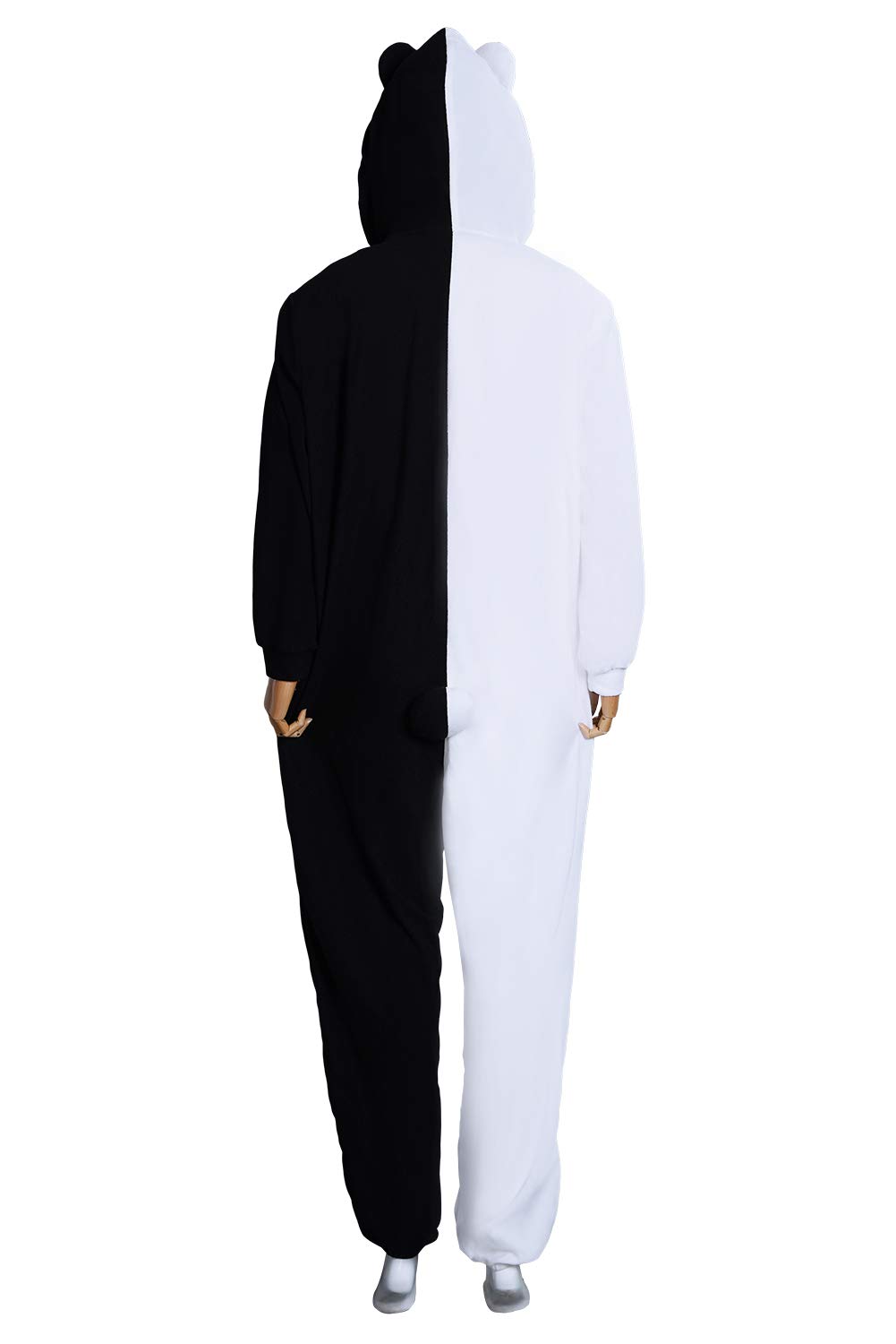 Unisex Adult Monokuma Bear Onesie Pajamas - Anime Cosplay Costume & Jumpsuit for Halloween, Sleepwear & Party Outfits