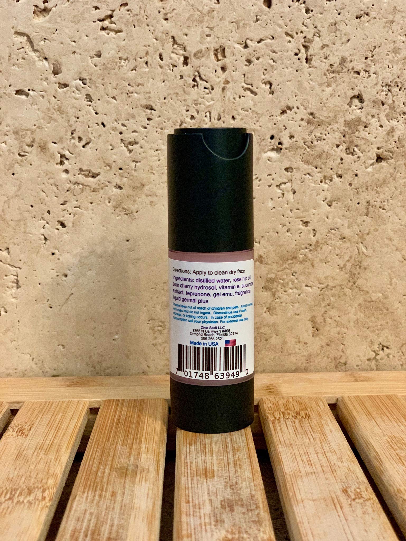 Diva Stuff Red Cherry Anti-Aging Facial Serum with Rosehip Oil, Cucumber & Vitamin E - Brightening & Hydrating Skin Care for Women - Perfect for Night Routine & Dry Skin Treatment