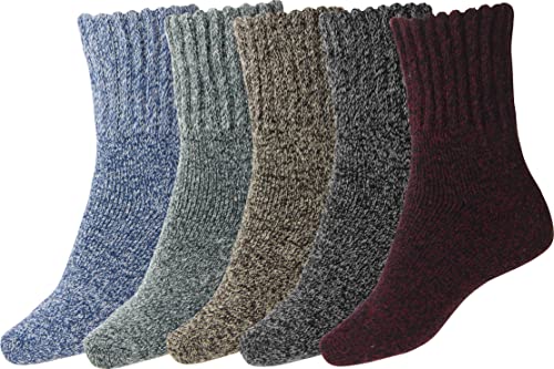 Black Blue Brown Green Red -5 Pairs