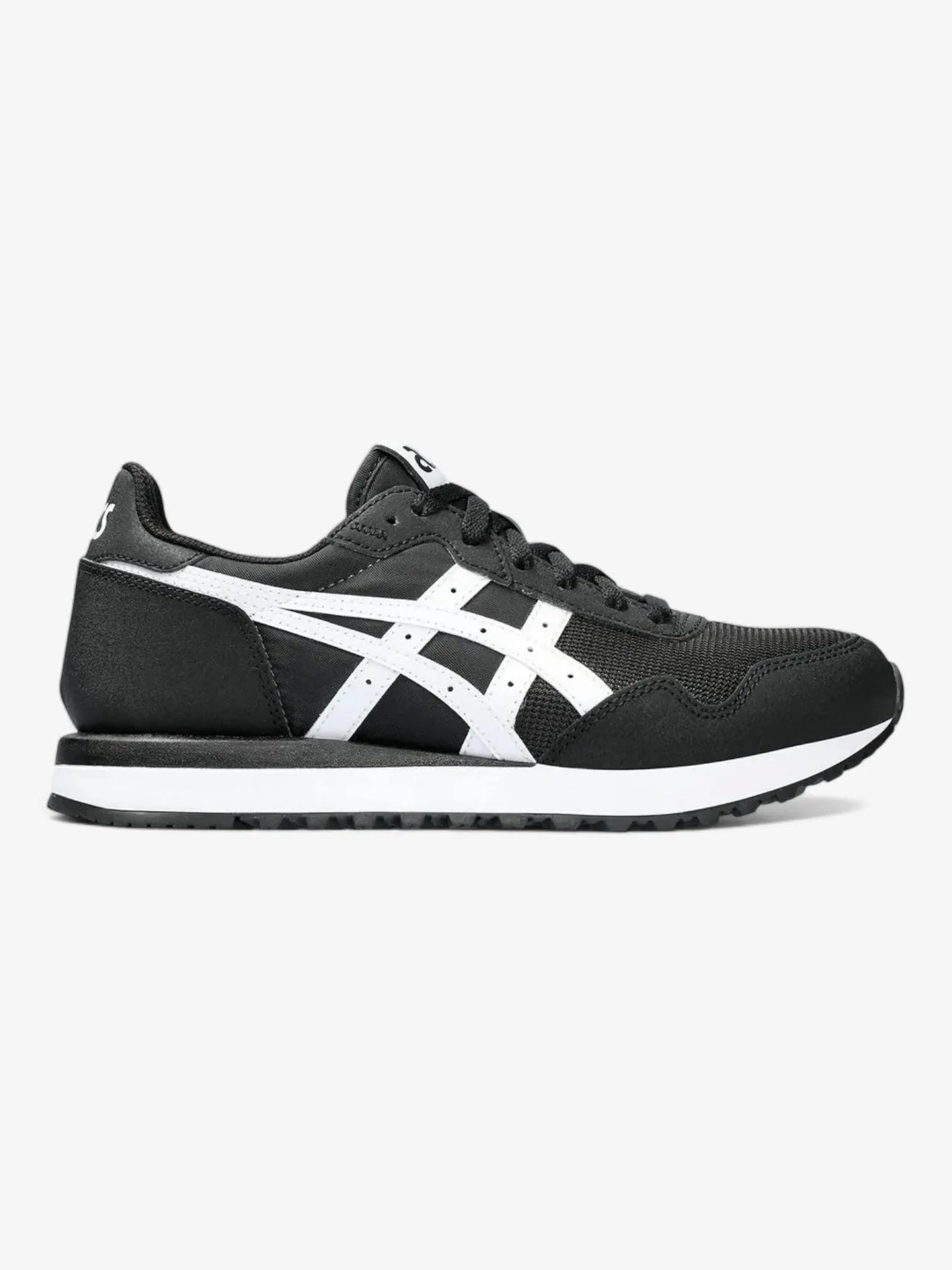 ASICS Women's Tiger Runner II Running Shoes - Black & White | Lightweight Cushioned Sneakers for Jogging, Gym & Daily Wear