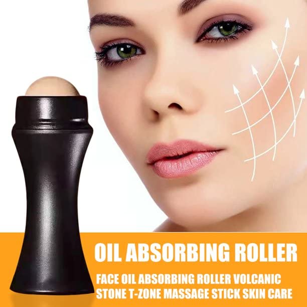 **Original Volcanic Face Roller for Oily Skin – Natural Oil-Absorbing & Reusable Skincare Tool – Perfect for On-the-Go Oil Control & Green Facial Care – Ideal for Gym, Travel & Daily Use**