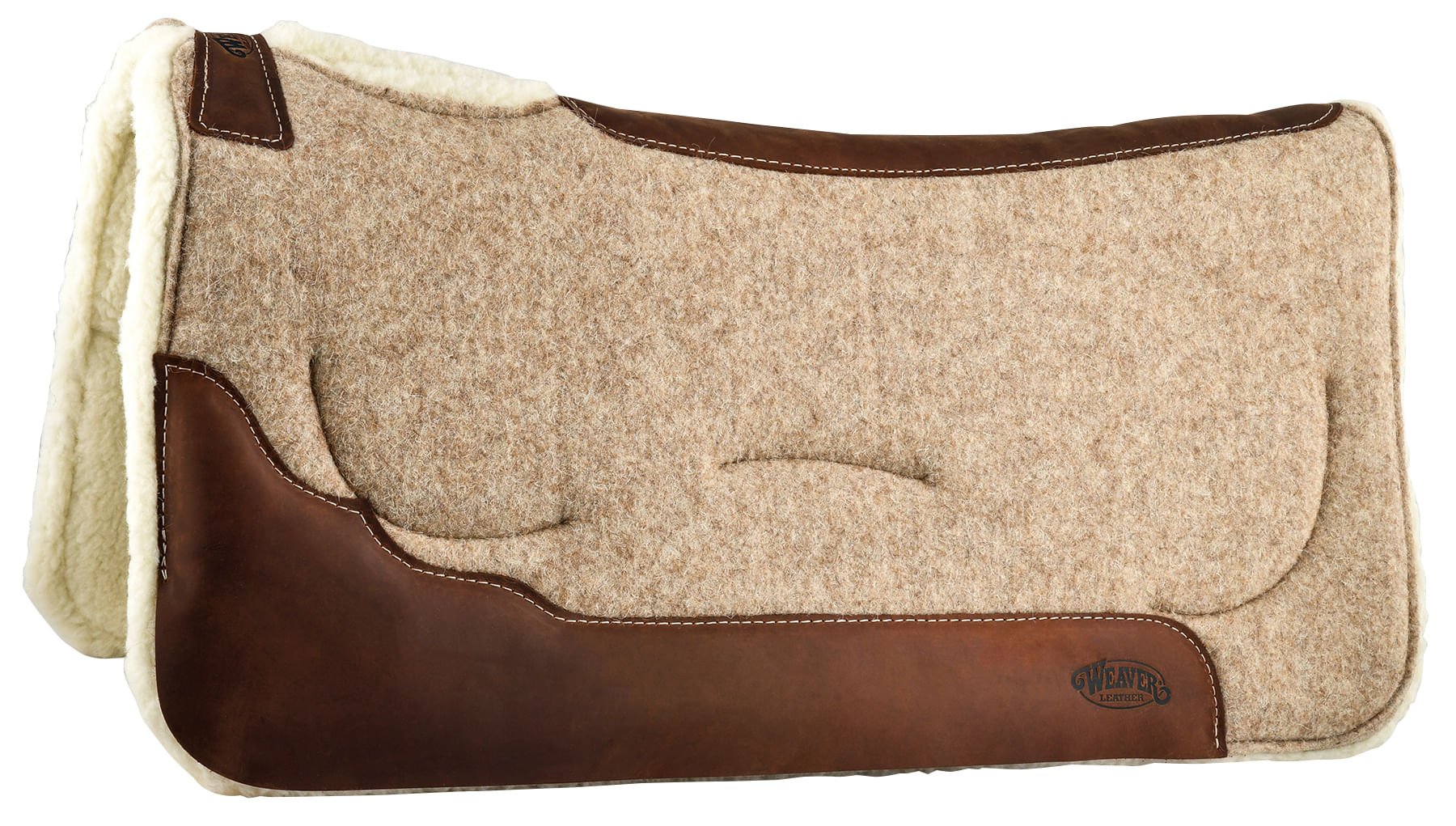 Premium Contoured Shock Absorbing Gel Wool Saddle Pad - Merino Wool Horse Riding Pad for Comfort & Performance - Ideal for Trail Riding, Dressage & Jumping
