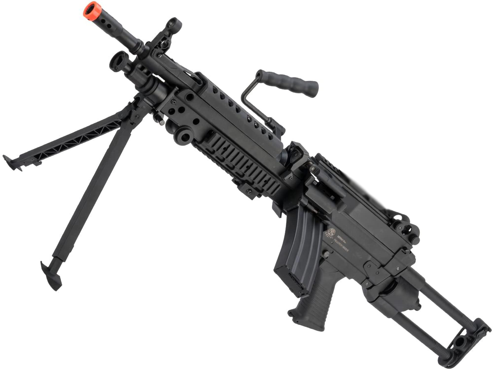 Cybergun FN Licensed Airsoft M.249 400FPS Lightweight AEG Rifle - Perfect for MilSim, Airsoft Battles & Tactical Training (Basic Package)