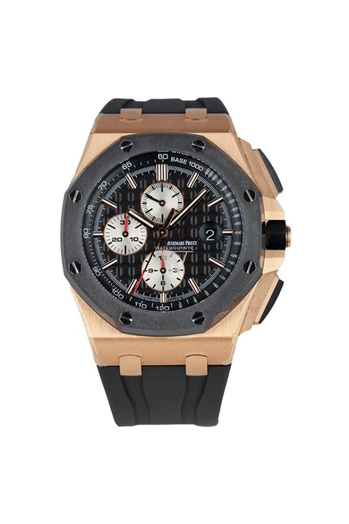 Audemars Piguet Royal Oak Offshore Chronograph Men's Watch 26401RO.OO.A002CA.01 - Luxury Stainless Steel & Rose Gold Timepiece for Business, Gifting & Special Occasions