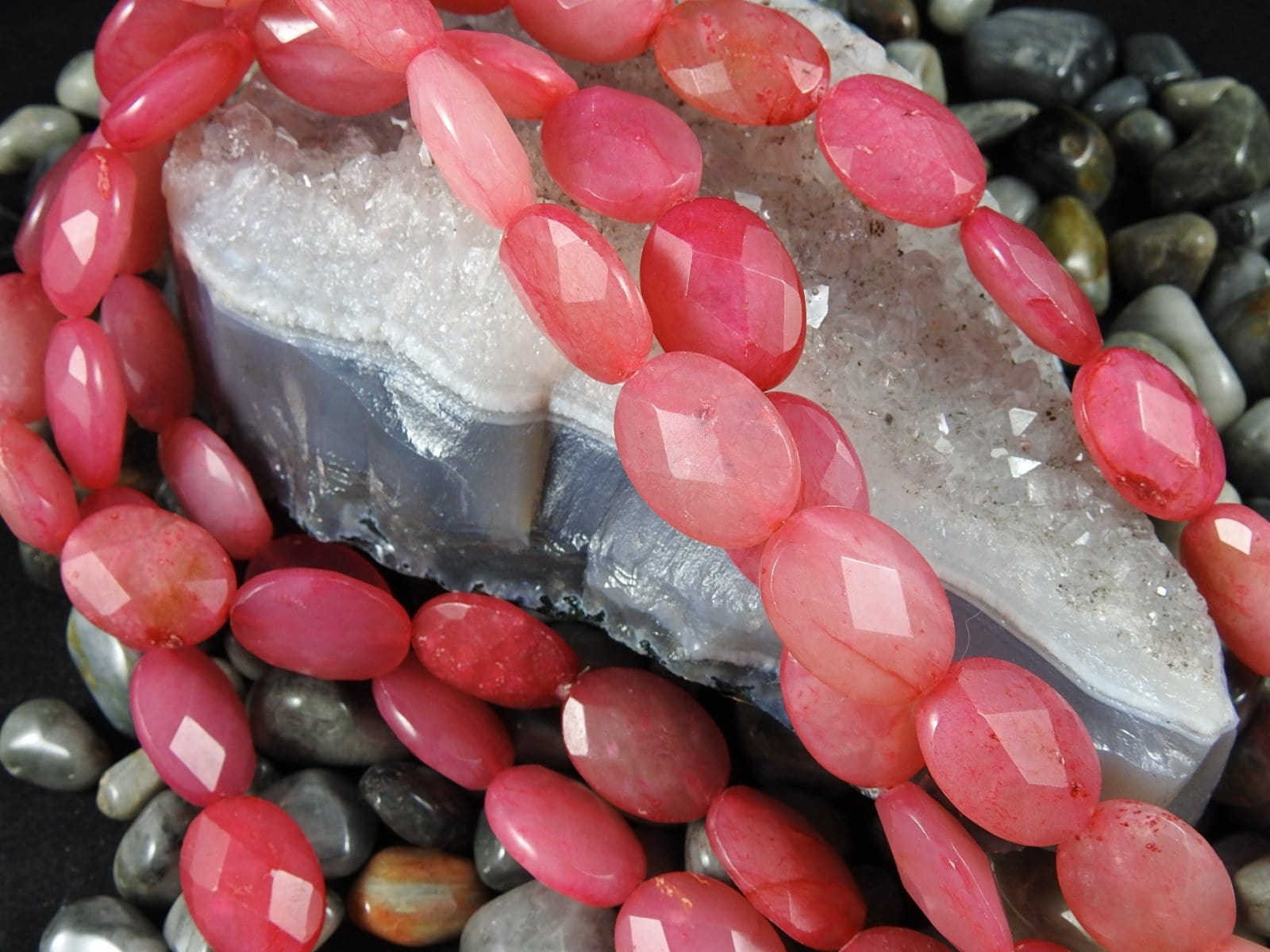 Premium AAA Grade Cherry Quartz Faceted Bead Strands - 15 Inch Gemstone Beads for Jewelry Making, DIY Bracelets & Necklaces - Healing Crystal Beads for Meditation & Energy Work