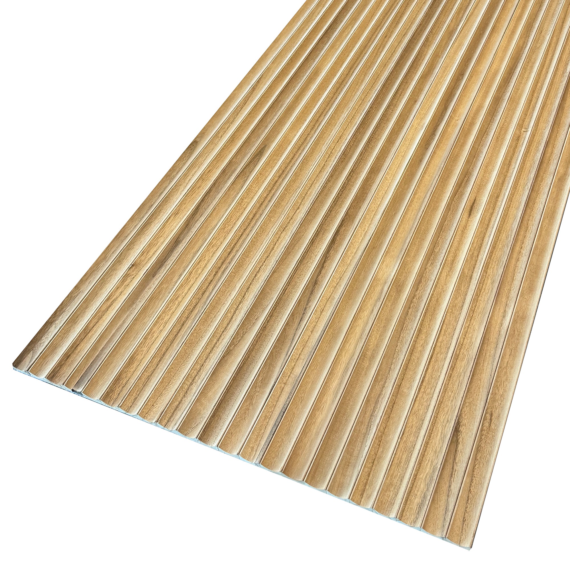 WOODFLEX Flexible Solid Paulownia Wood Slat Wall Panel - 2700mm x 600mm Wave Design - Perfect for Modern Home & Office Decoration, Accent Walls, and Interior Design Projects