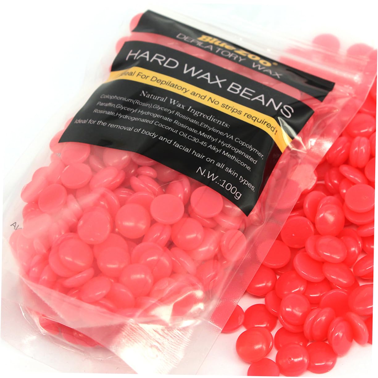 GLEAVI 2-Pack Hard Wax Beans & Wax Warmer Kit - Professional Hair Removal Wax for Face, Legs, Bikini & Body - Includes Waxing Strips & Double Wax Warmer Machine - Perfect for Salon, Spa & At-Home Use (Red)