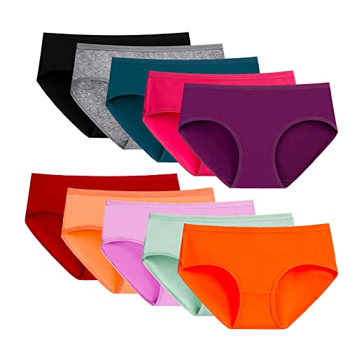 K-CHEONY Women's Cotton Hipster Panties - Breathable Low Rise Underwear for Ladies & Teens | Comfortable Daily Wear & Sleepwear