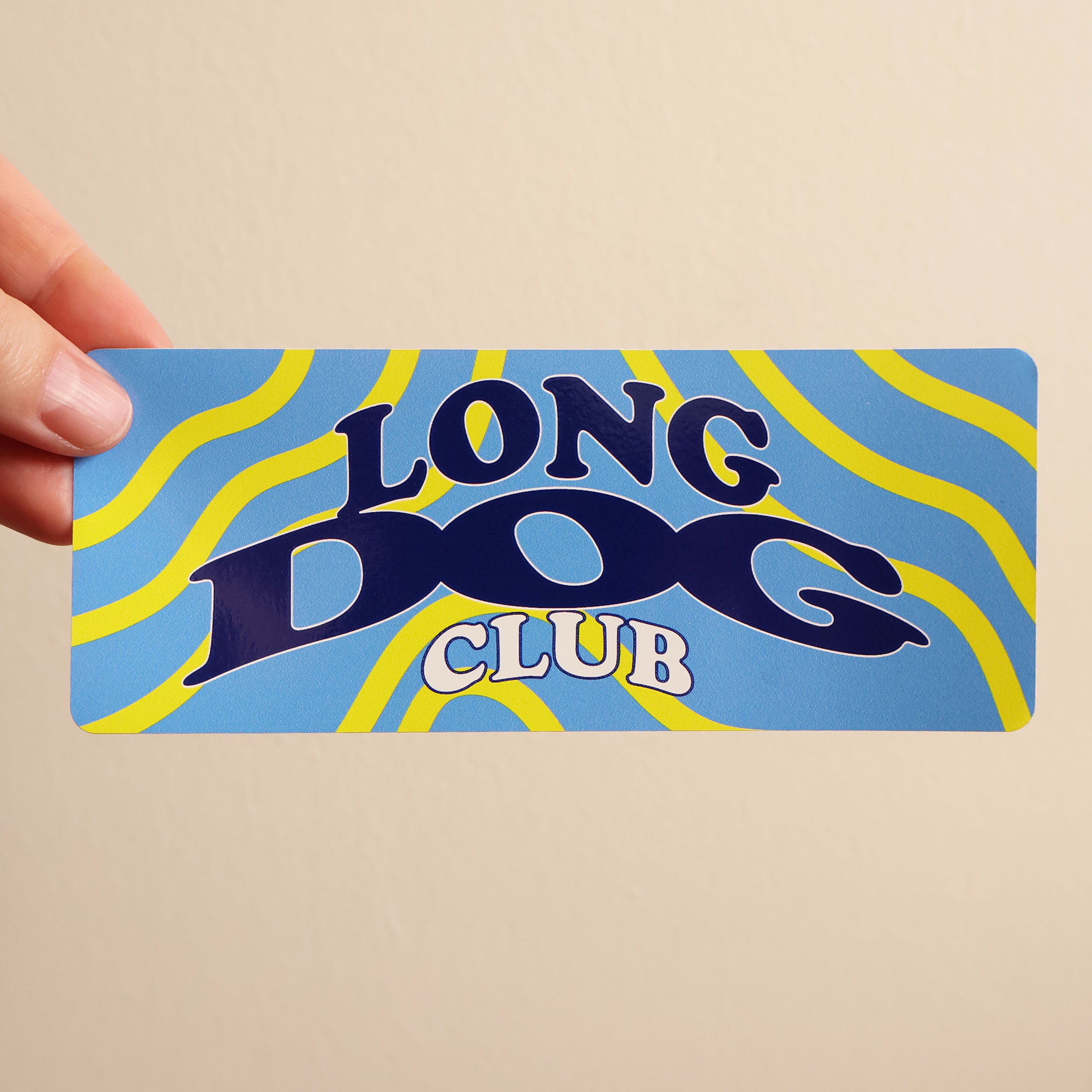 Long Dog Club Sticker - Cute Cartoon Dog Decals for Laptops, Water Bottles & Notebooks - Perfect for Pet Lovers & DIY Crafts