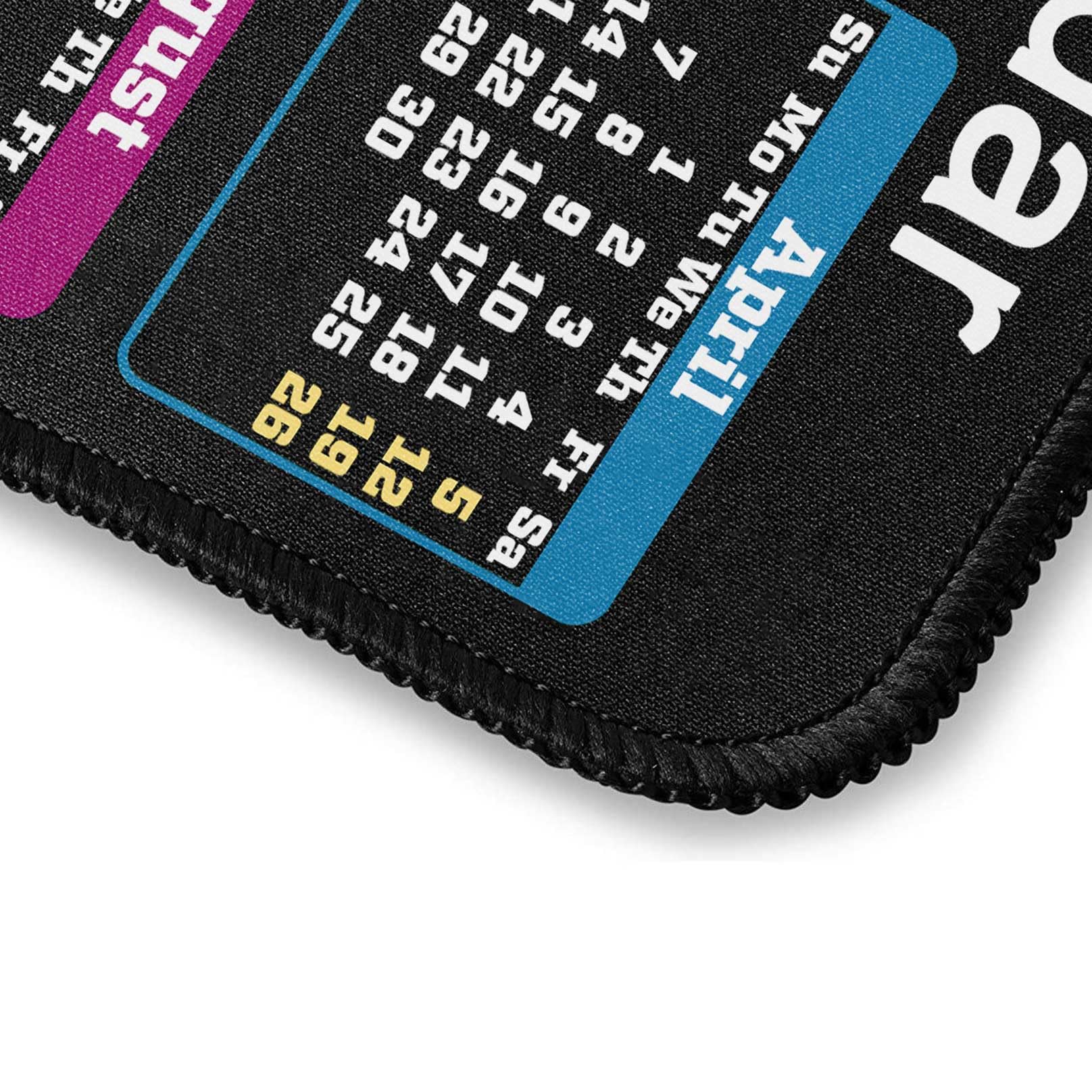 Non-Slip Rubber Base Mouse Pad - Waterproof Computer Mousepad with Stitched Edges for Gaming, Office & Home Use - 9.5 x 7.8 Inch (Black) - Perfect for PC, Laptop, and Desk Workstations in 2025