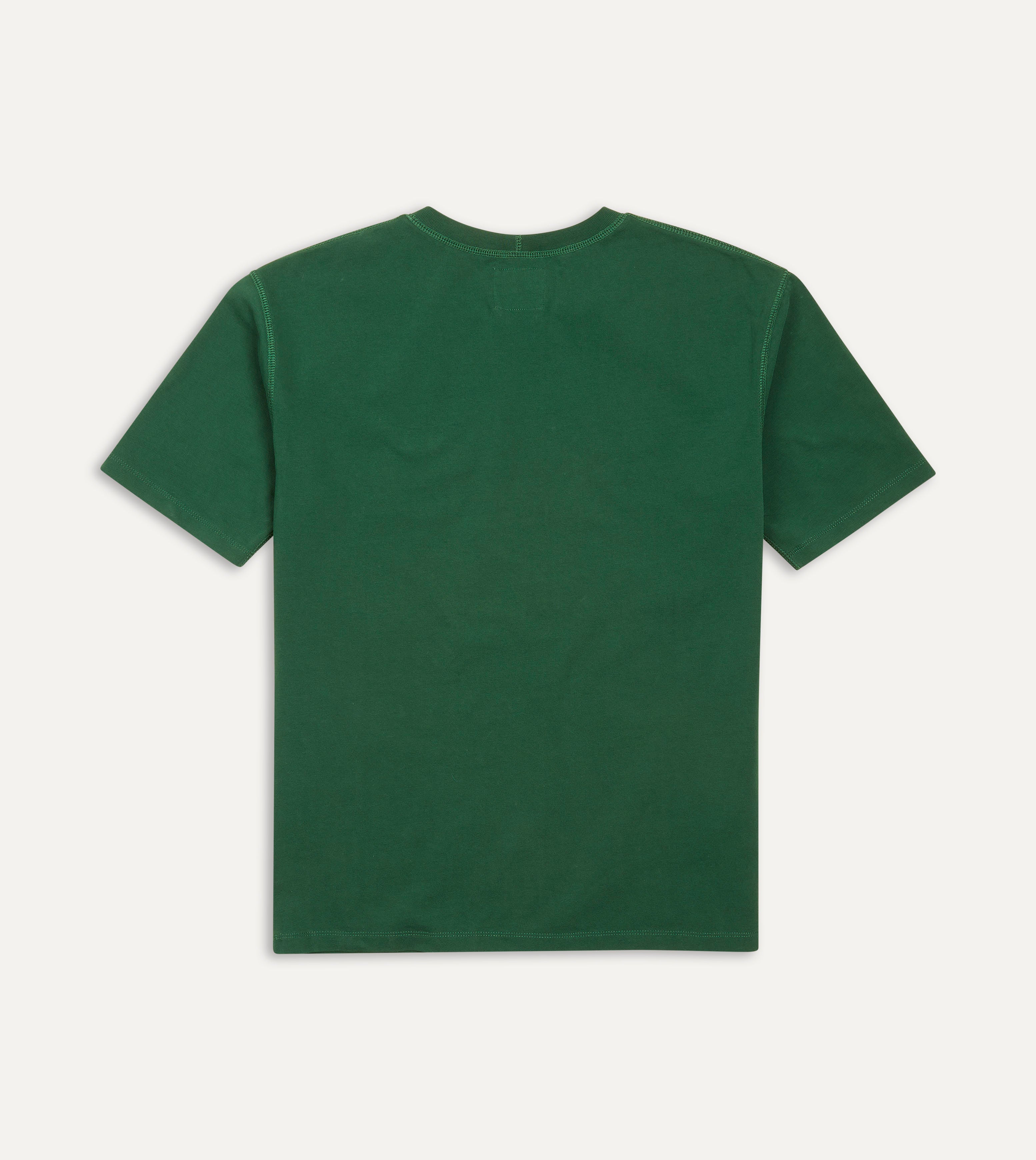 Forest Green Cotton Crew Neck Hiking T-Shirt for Men - Breathable Outdoor Adventure Shirt for Hiking, Camping & Travel