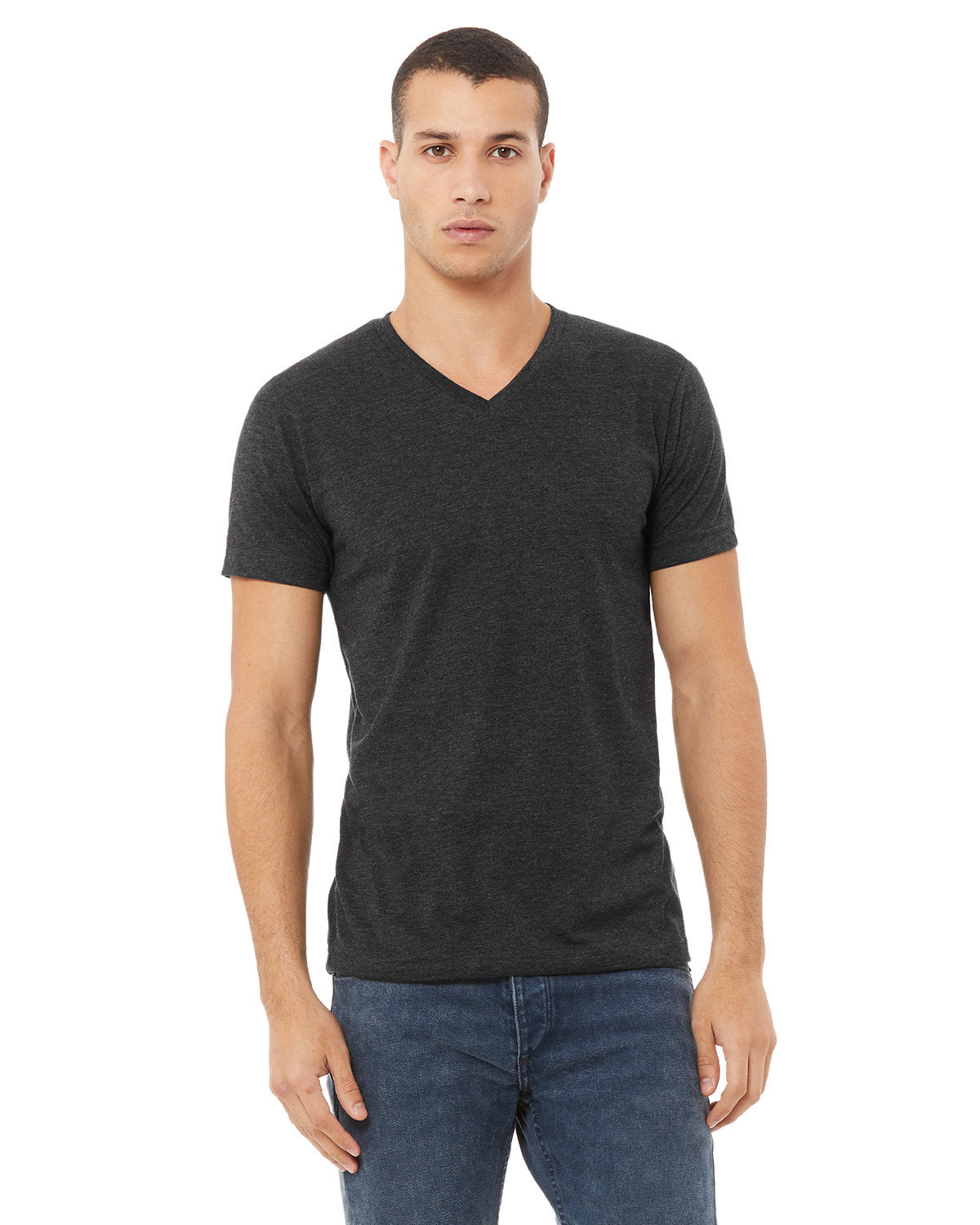 Bella + Canvas 3005CVC Unisex CVC Jersey V-Neck T-Shirt - Soft Comfort Fit for Men & Women - Perfect for Casual Wear, Workout, and Everyday Use