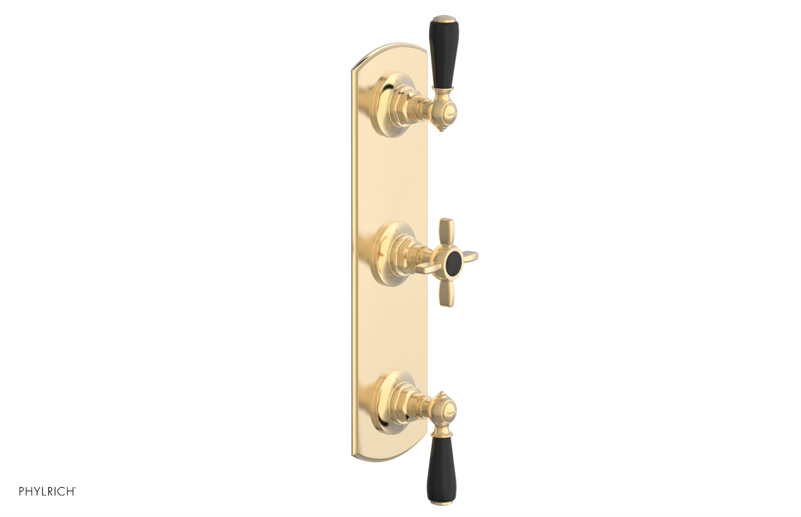 Jamestown Thermostatic Shower Valve with Dual Volume Control - Black Accents (Model 4-740) for Modern Bathroom & Spa Experience