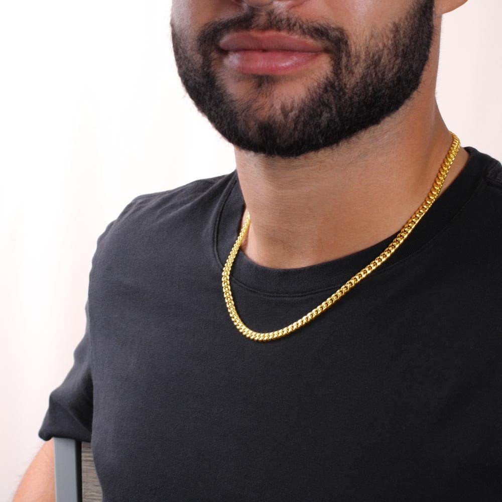 Thick Link Chain Necklace - Perfect Birthday Gift for Son from Mom | Stylish & Durable Jewelry