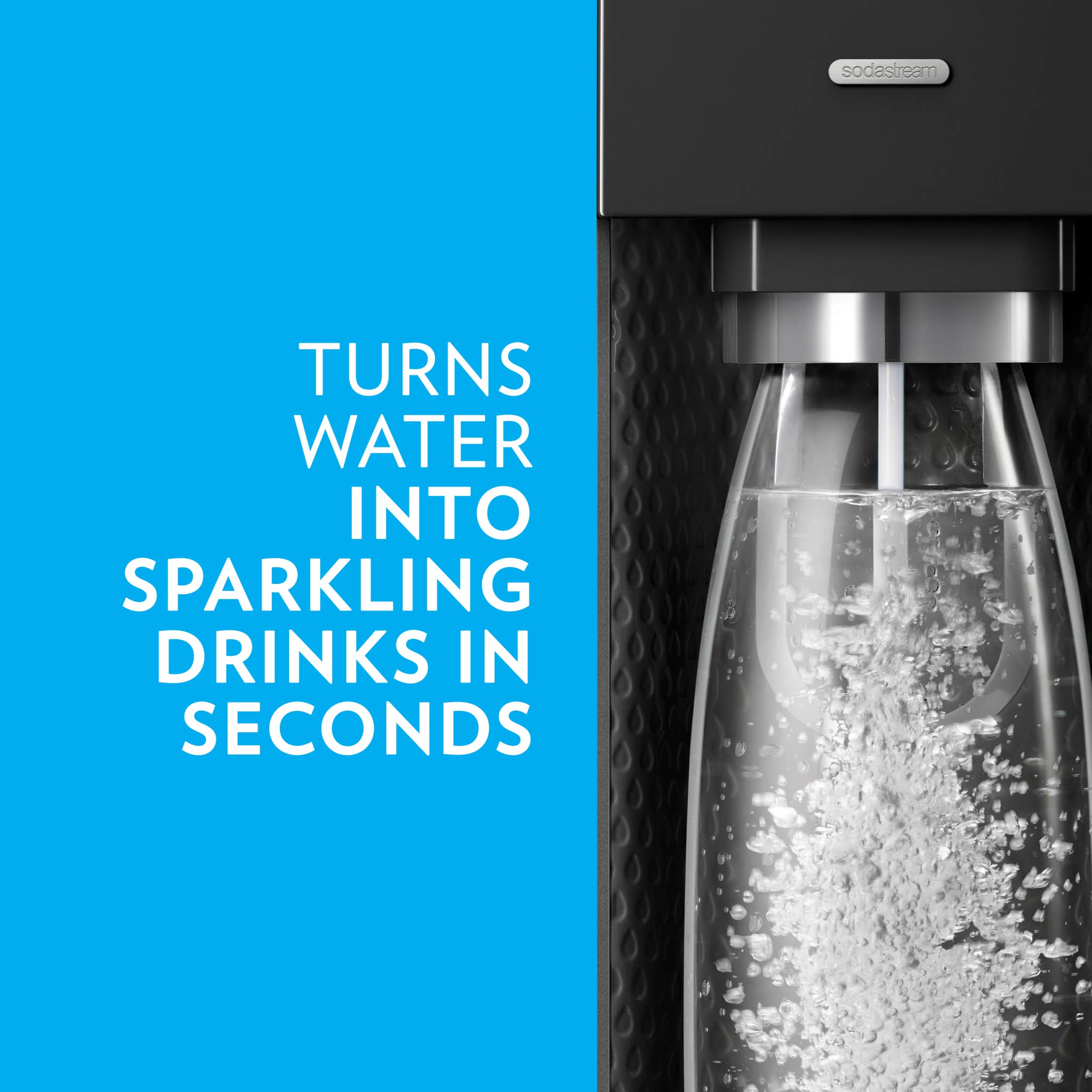 SodaStream Source Sparkling Water Maker - 3-Piece Set for Carbonating Water at Home | Perfect for Healthy Drinks, Cocktails & Hydration
