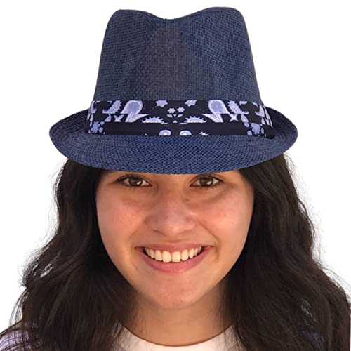Wht/Blue Printed Pattern