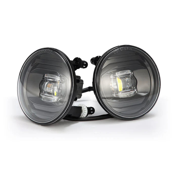 07-13 Chevrolet Avalanche & 07-14 Suburban/Tahoe Round Fog Light Replacement - Dual Color LED Projector Fog Lights for Enhanced Visibility in Rain/Snow/Night Driving