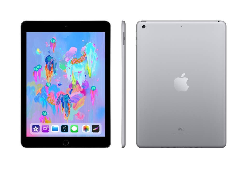 Refurbished Apple iPad 9.7-inch (2018 Model) - 128GB Wi-Fi Space Gray - Perfect for Work, School & Entertainment