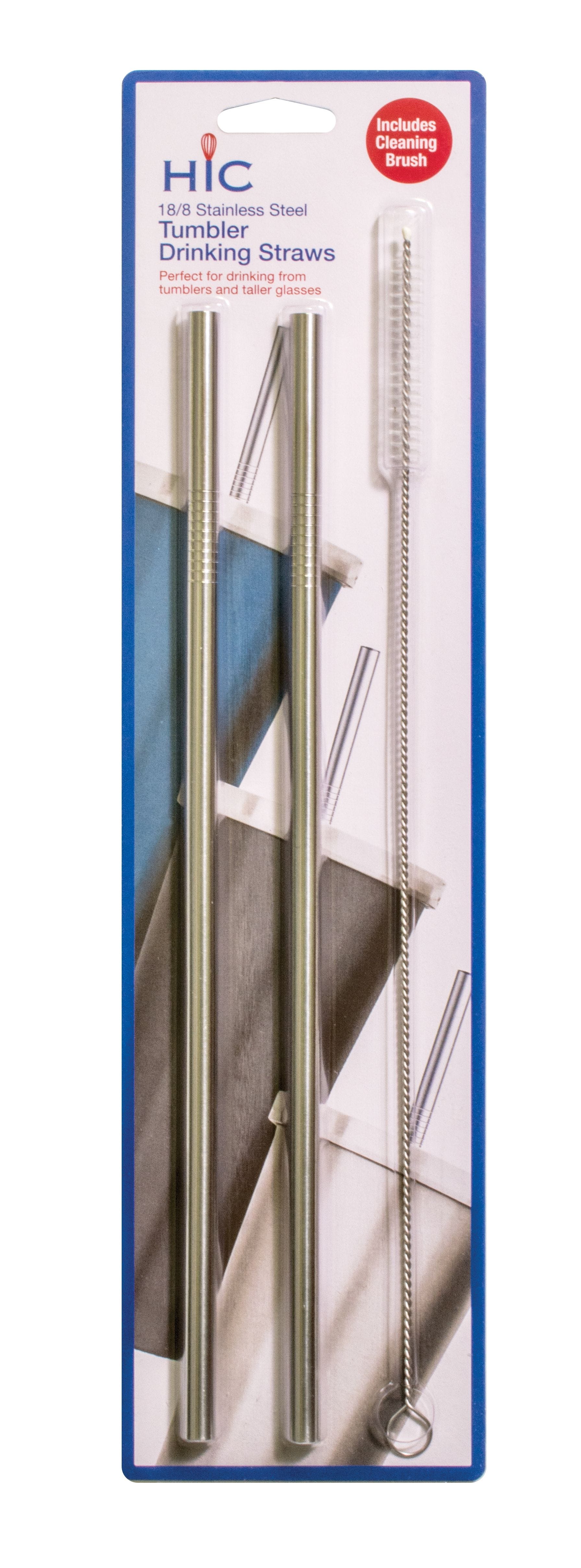 Eco-Friendly Reusable Drinking Straws - BPA Free Stainless Steel & Silicone Straws for Smoothies, Iced Coffee & Cocktails | Perfect for Home, Office & Travel Use
