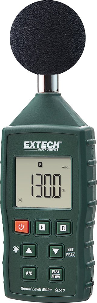Extech SL510 Digital Sound Level Meter - Professional Noise Measurement Device for Home, Office & Industrial Use