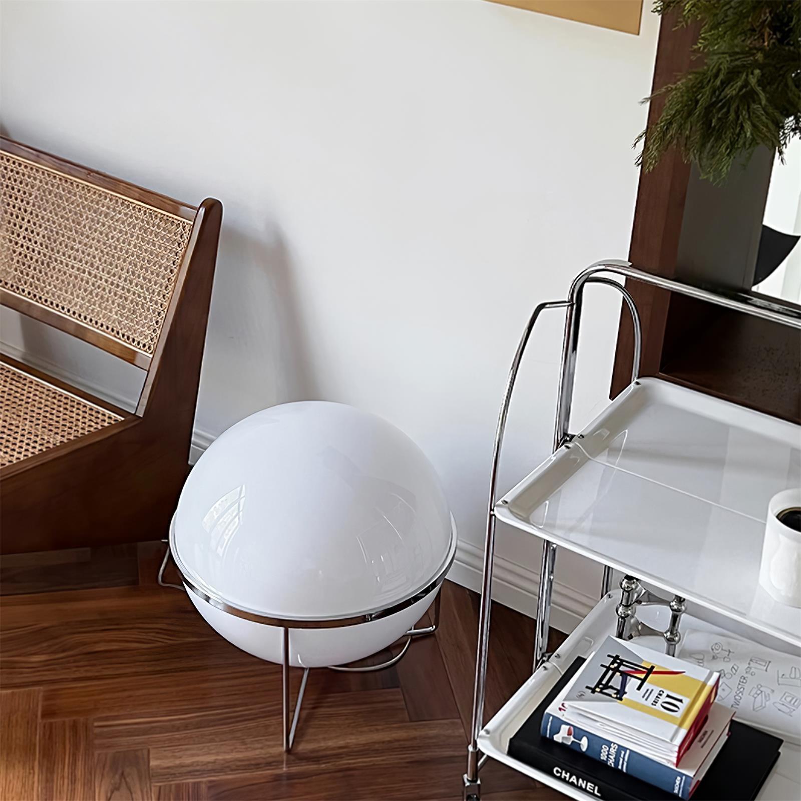 Modern Yolk Table Lamp - Egg-Shaped LED Desk Light for Bedroom, Living Room, and Office - Warm White & Adjustable Brightness - Perfect for Reading, Working, and Relaxing
