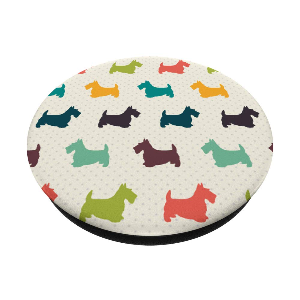 Scottie Dog PopSockets PopGrip: Swappable Phone & Tablet Grip for Secure Hold, Stand, and Easy Carrying - Perfect for Travel, Work, and Everyday Use