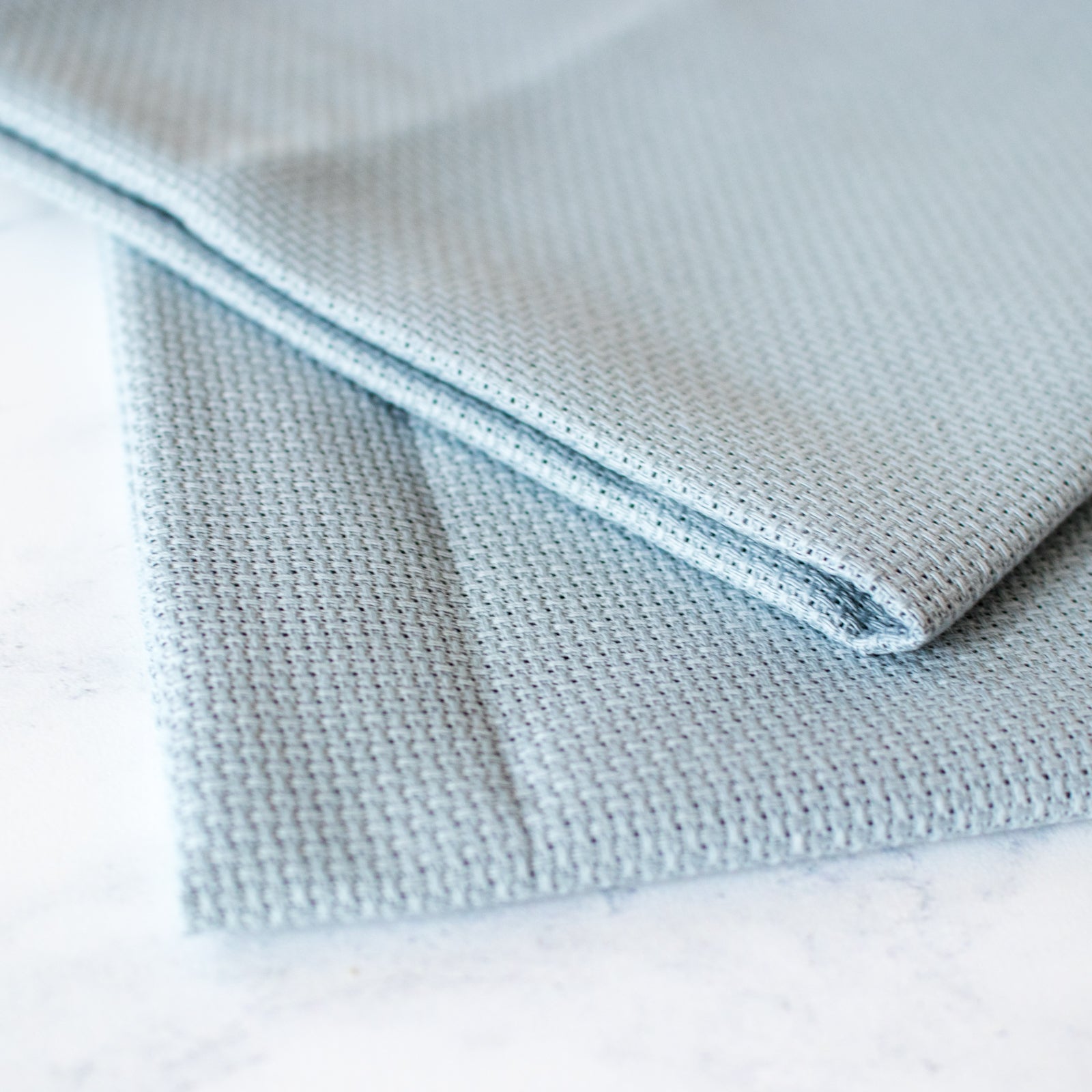 Premium Rain Blue French Aida Cross Stitch Fabric - 14 Count Evenweave for Embroidery & Needlework - Perfect for DIY Crafts, Home Decor, and Handmade Gifts