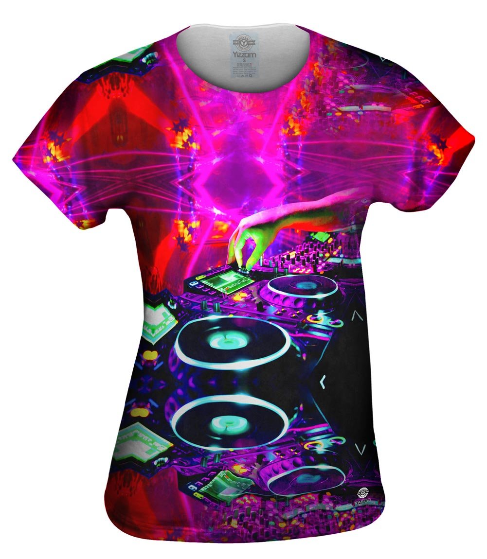Yizzam Women's EDM Make Me Dance Graphic T-Shirt - Trendy Party & Festival Tee for Concerts & Nightlife