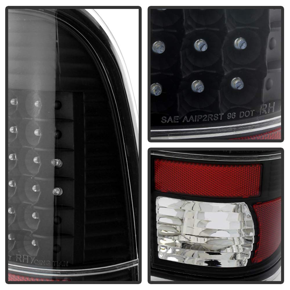 ACANII LED Tail Lights for 1997-2003 Ford F150 & 1999-2007 F250 F350 F450 Super Duty Trucks - Black Smoke Lens - Waterproof & Durable Replacement Lamps - Perfect for Off-Roading, Towing & Night Driving