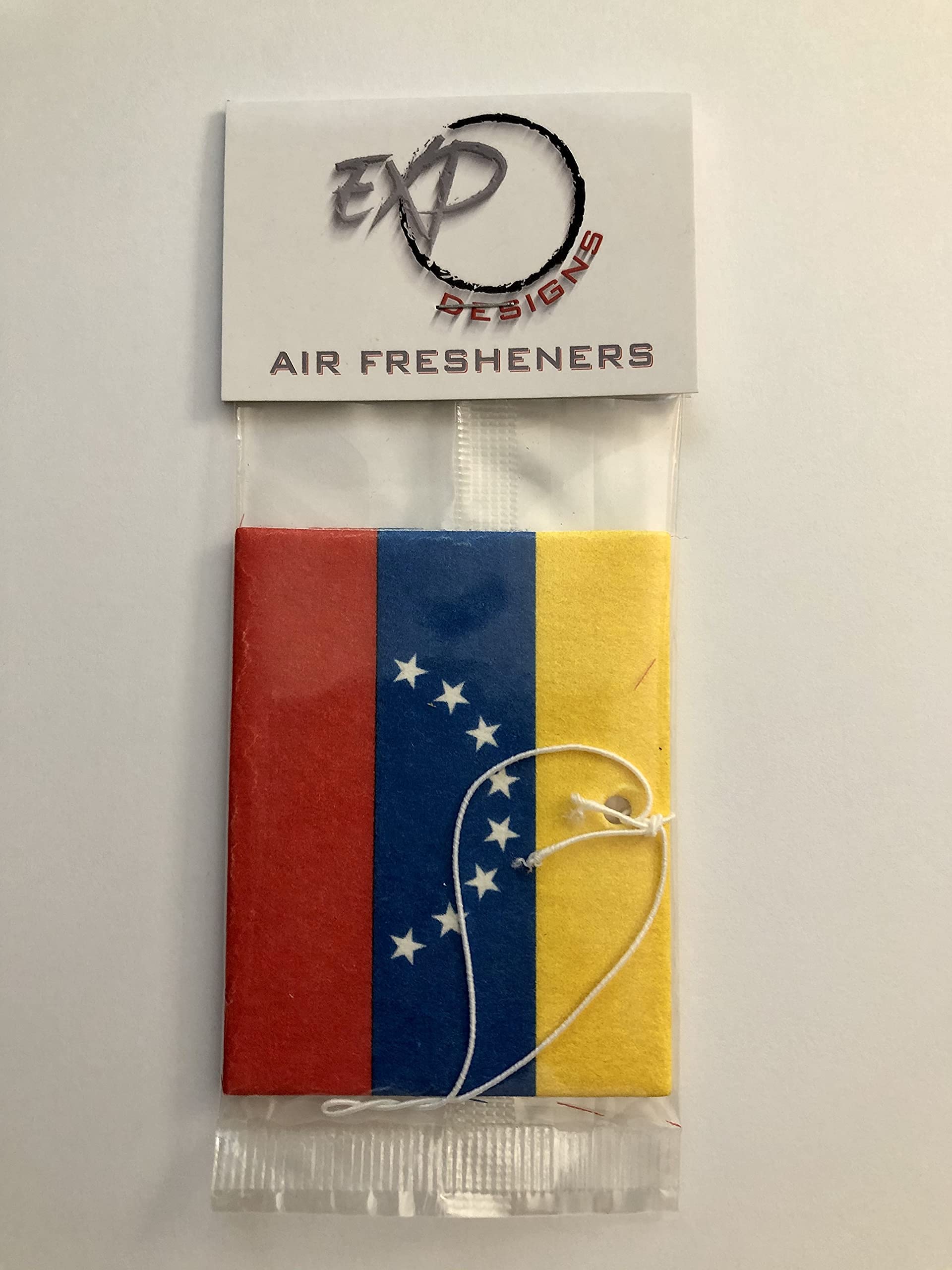 Venezuela Flag Car Air Freshener - Patriotic Scented Hanging Decor for Cars, Homes & Offices