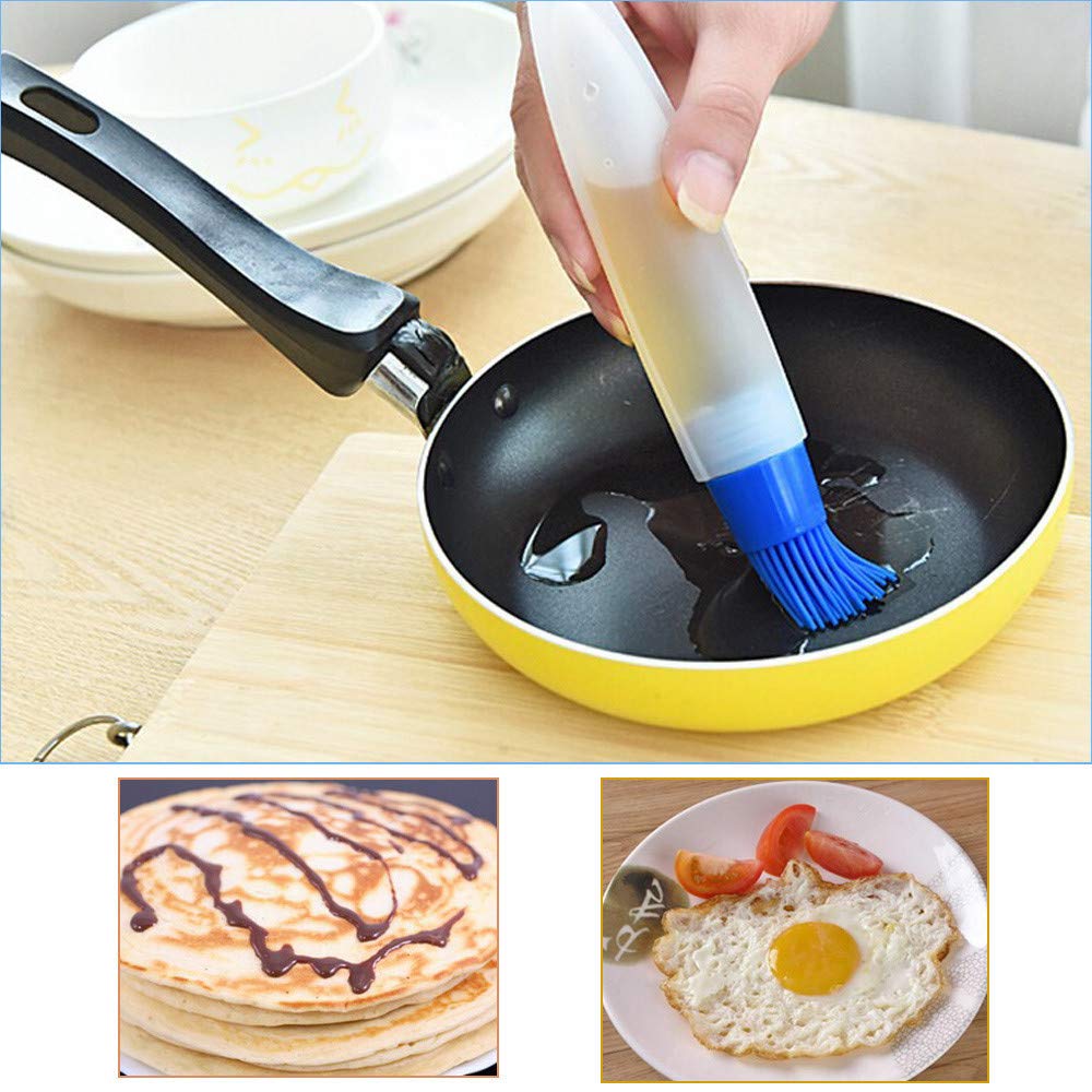 Yu2d Silicone Baking Brush - Non-Stick Pastry & Cake Oil Brush for Baking, Cooking, BBQ - Perfect for Basting, Glazing, and Greasing Pans