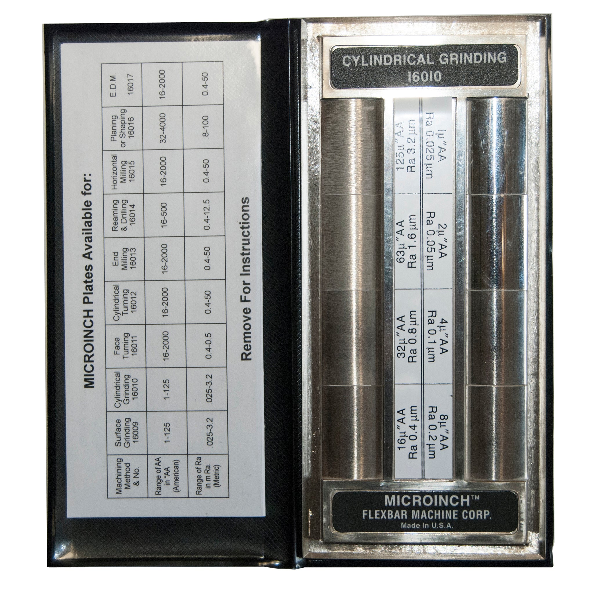 Microinch™ Comparator Plates - High-Precision Surface Finish Measurement Tools for Metalworking & Quality Control | Ideal for Machinists, Engineers & Industrial Applications