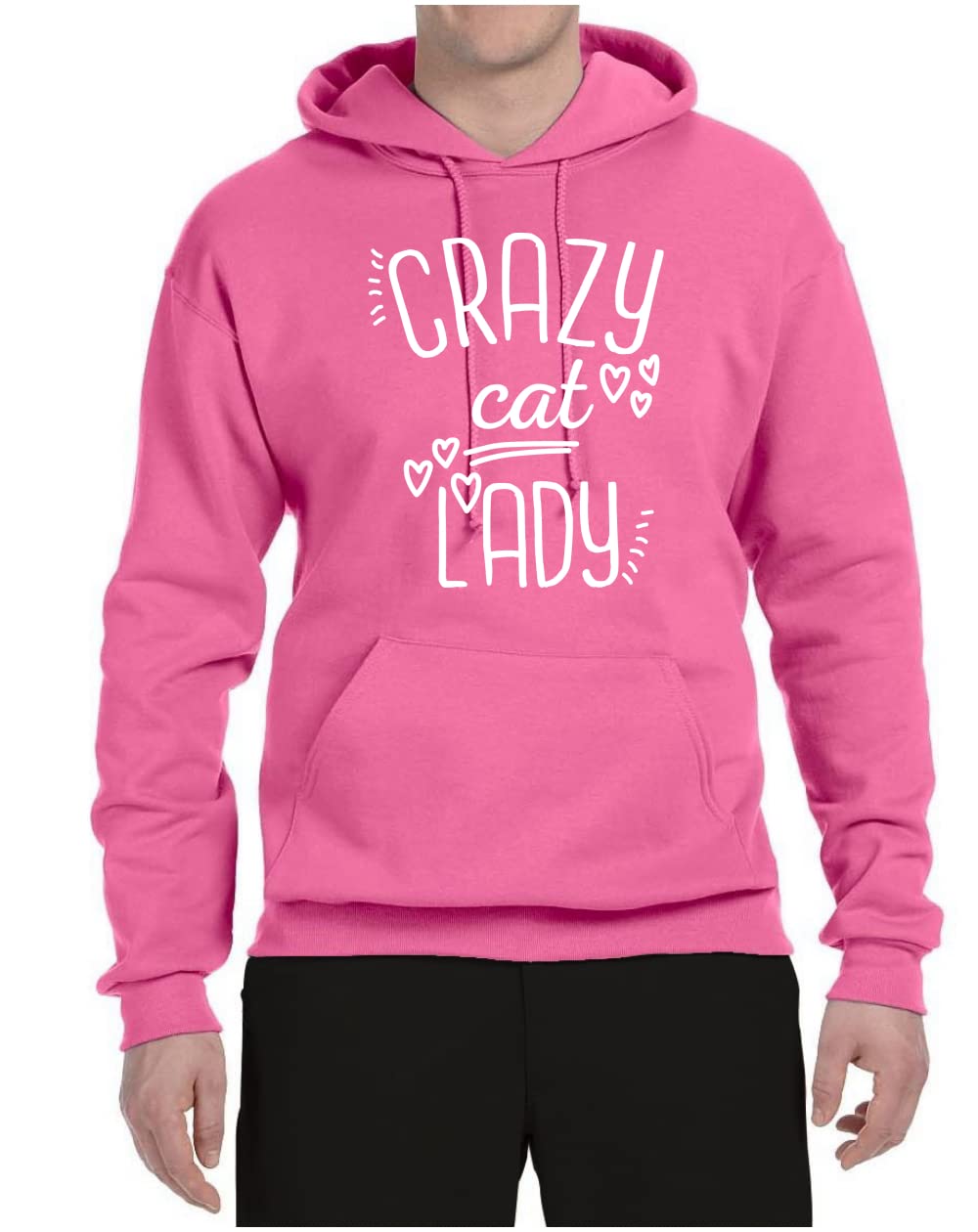 Wild Bobby Crazy Cat Lady Pop Culture Graphic Hoodie - Unisex Sweatshirt for Cat Lovers | Perfect for Casual Wear, Gifts & Cat-Themed Events