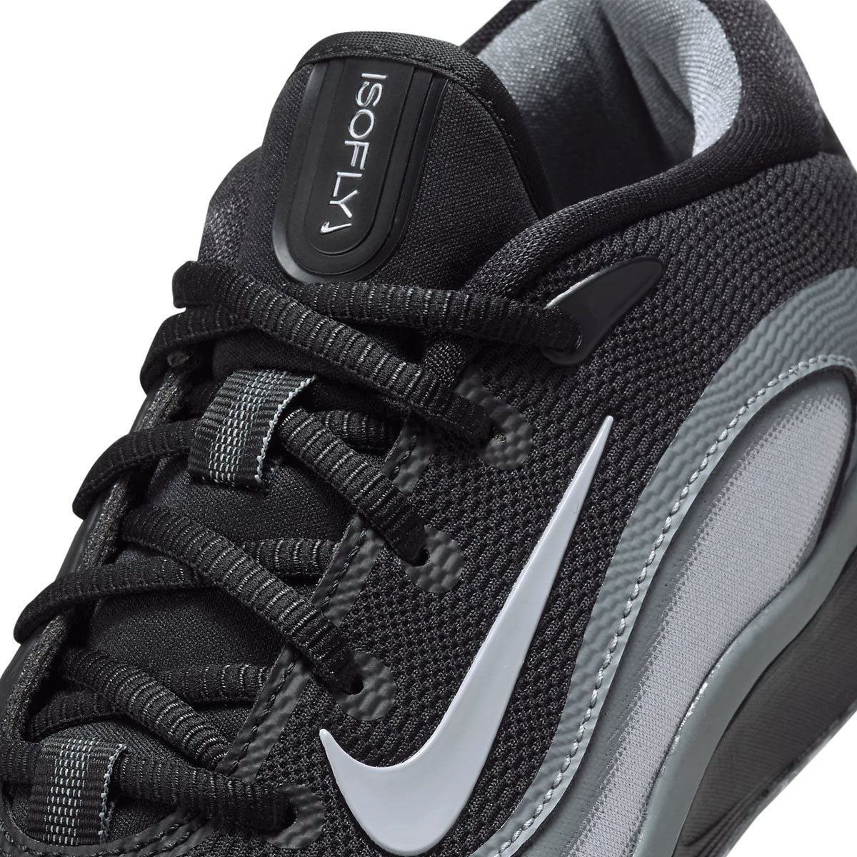 Kids IsoFly 'Black Cool Grey' - Lightweight & Comfortable Sneakers for Boys & Girls - Perfect for School, Running & Outdoor Play