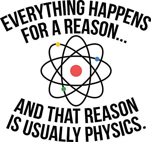 Always Physics Sticker Decals - Waterproof Vinyl Stickers for Cars, Trucks, Laptops, Phones & Walls - Durable Auto, Office & Home Decor - Perfect for Car Windows, Laptop Cases, Phone Covers & Wall Art