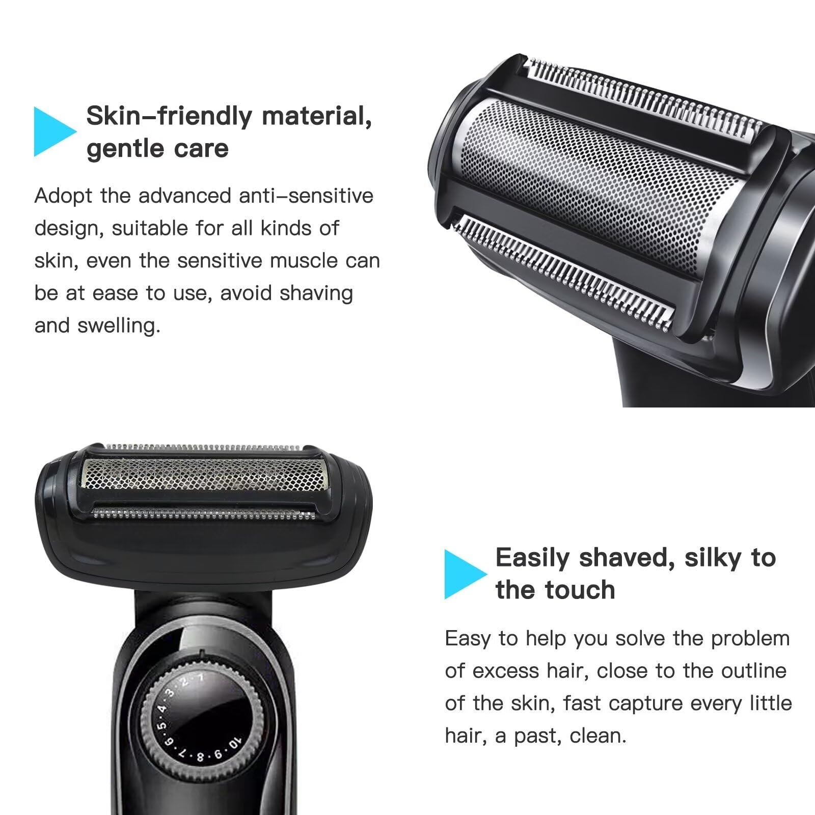 XSPANDER Replacement Shaver Shaving Unit for Philips QG3341 QG3342 QG3343 QG3344 QG3347 - Compatible with Philips Norelco Electric Razors - Perfect for Smooth, Comfortable Shaving at Home or Travel