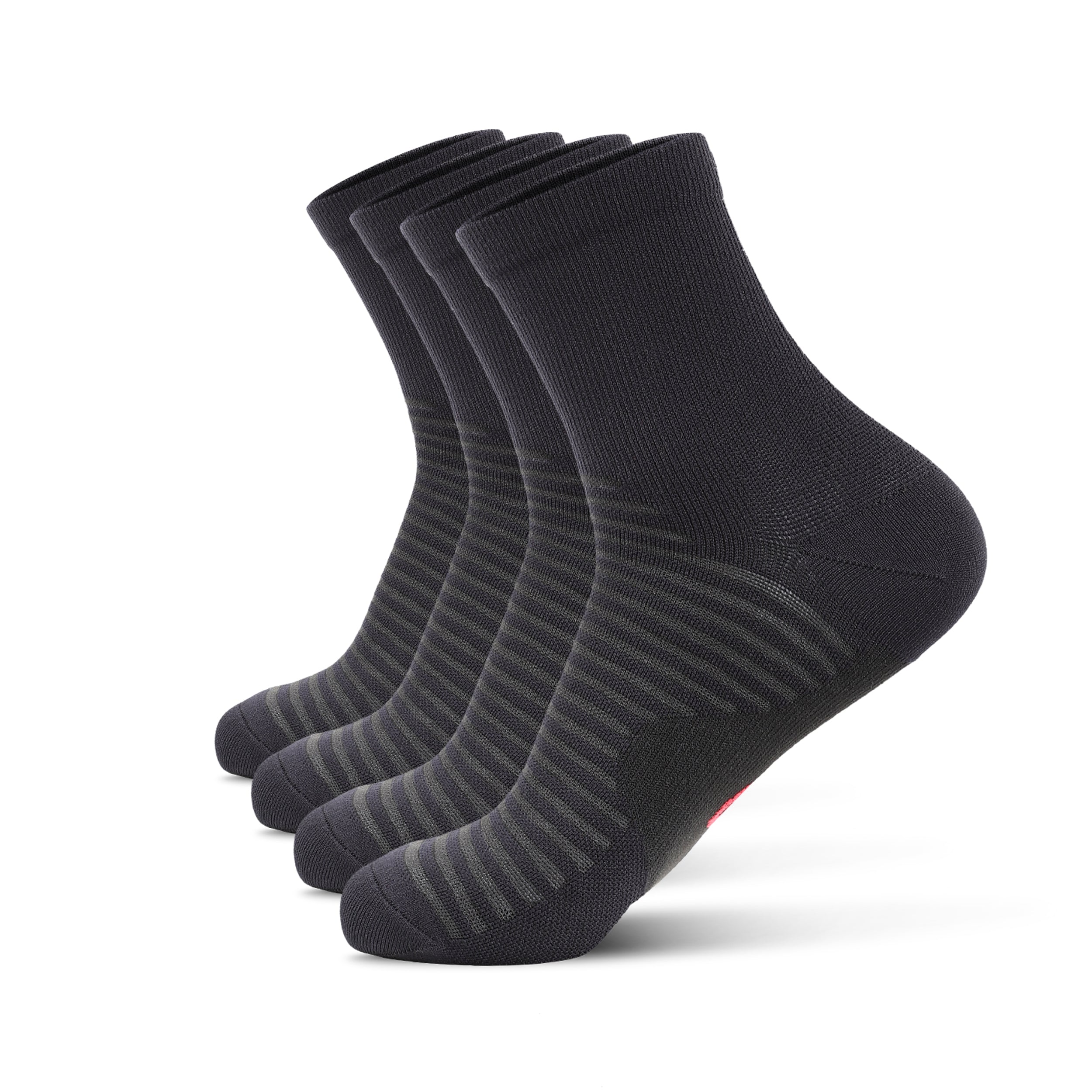 GECKOMAN x PAPLUS Athletic Quarter Socks - 2 Pairs Pack - Breathable Sports Socks for Running, Gym & Casual Wear