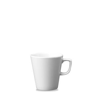Churchill 16 Oz White Ceramic Café Cup - Set of 6 - Perfect for Coffee, Tea, or Hot Chocolate at Home, Office, or Restaurant
