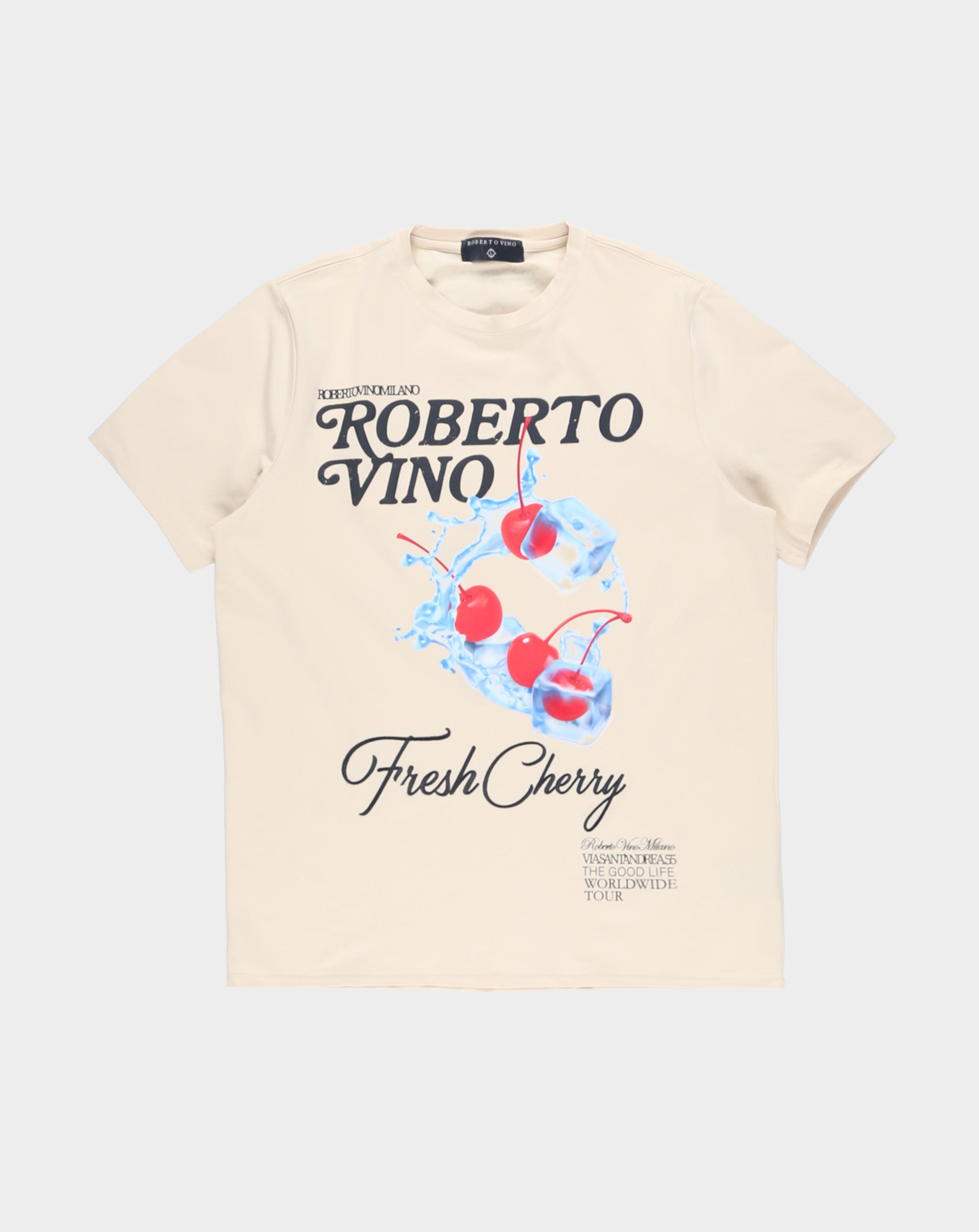 Fresh Cherry Print T-Shirt - Soft Cotton Casual Tee for Women & Men - Perfect for Summer Outfits, Beach Trips, and Everyday Wear