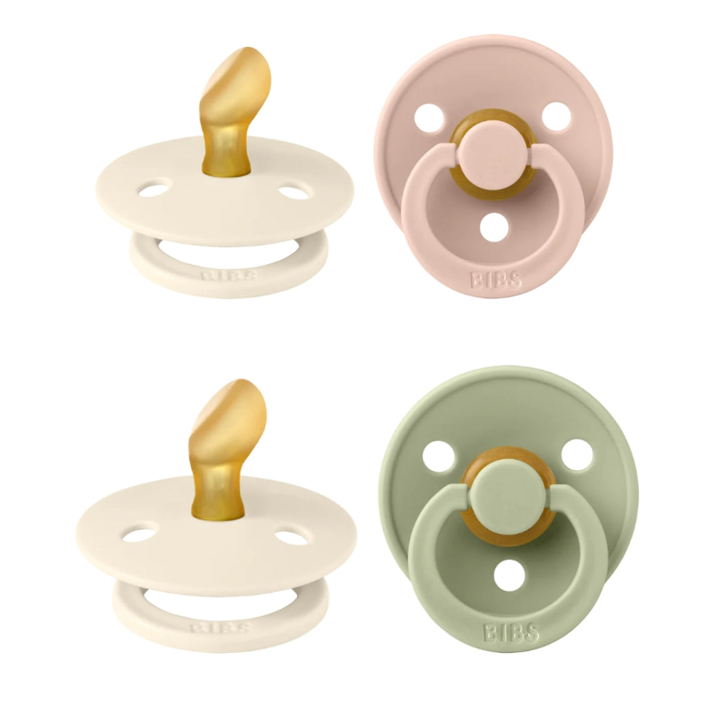 BIBS Anatomical Pacifier for Newborns (0-6 Months) - 2 Pack, BPA-Free, Orthodontic Nipple - Perfect for Soothing & Comforting Babies at Home or On-the-Go