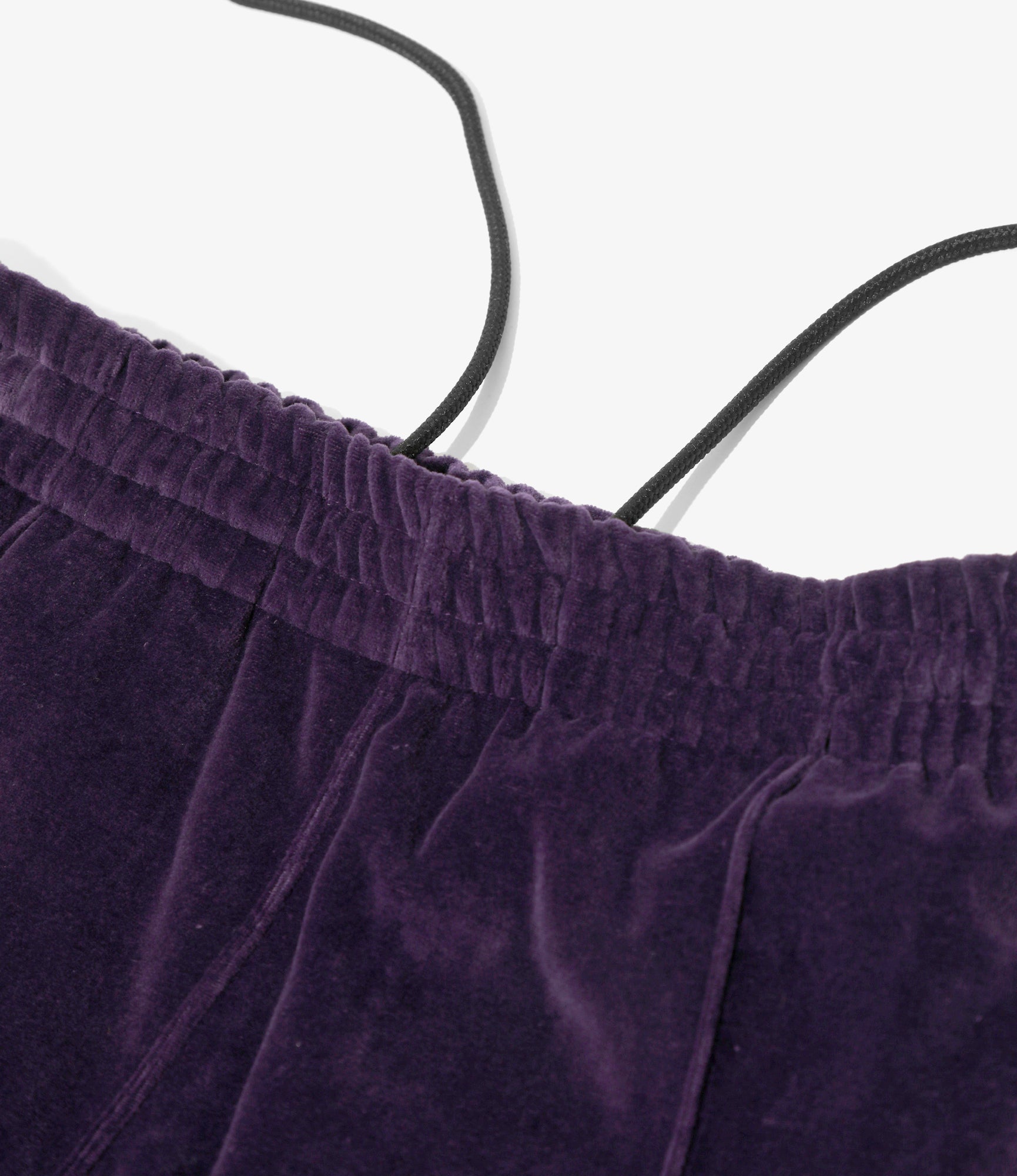 Women's Purple Velour Bootcut Track Pants - Soft Joggers for Yoga, Running & Lounge Wear