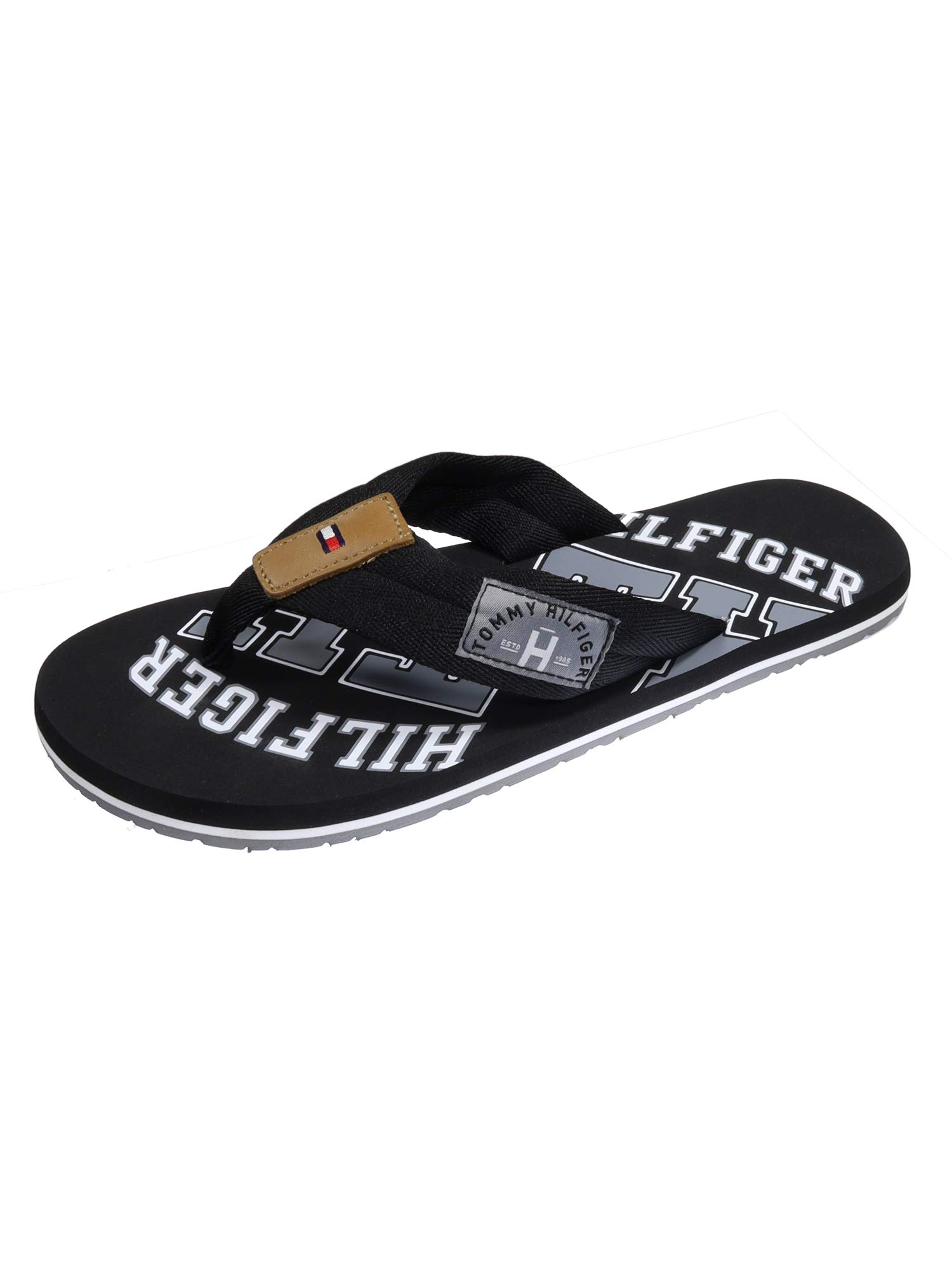Tommy Hilfiger Men's Essential Beach Sandals - Colorful & Comfortable Flip Flops for Summer, Size 46 EU | Perfect for Beach, Pool, and Casual Outings