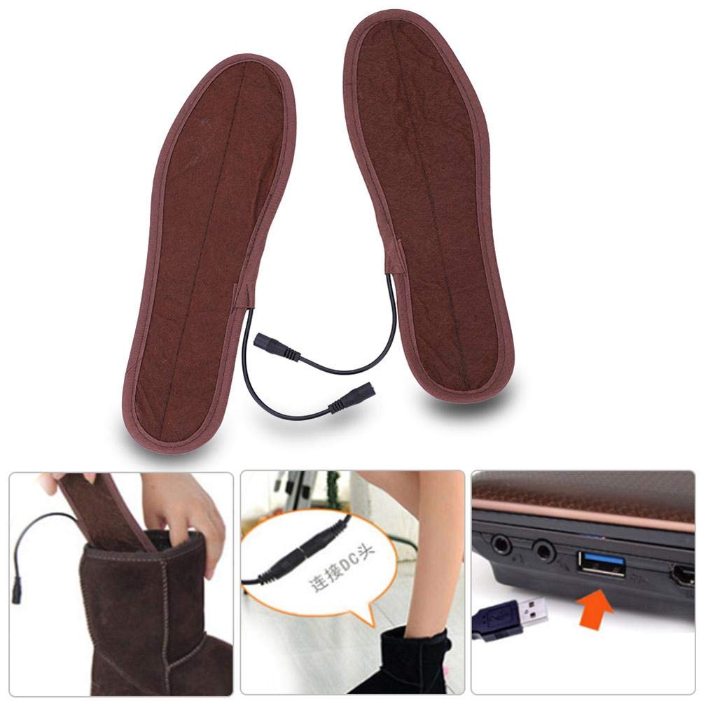 USB Heated Slippers for Women & Men - Electric Foot Warmers with Adjustable Temperature (41-42/26cm/10.2in) - Perfect for Winter, Arthritis Pain Relief & Indoor/Outdoor Use