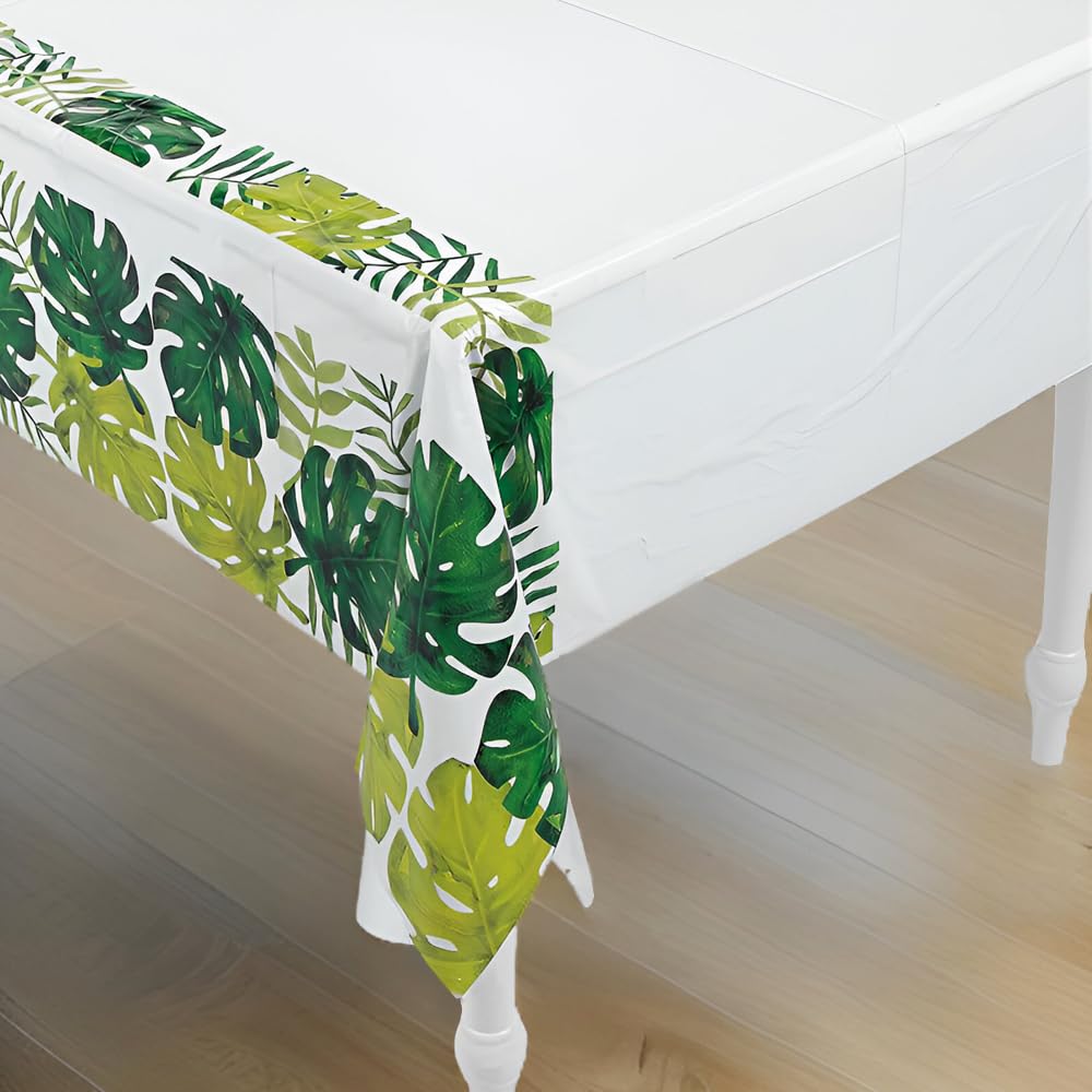 Fun Express Palm Leaf Table Cover - Eco-Friendly Party Supplies for Tropical & Beach Themed Events - 1 Piece - Perfect for Luaus, Summer Parties & Outdoor Decor