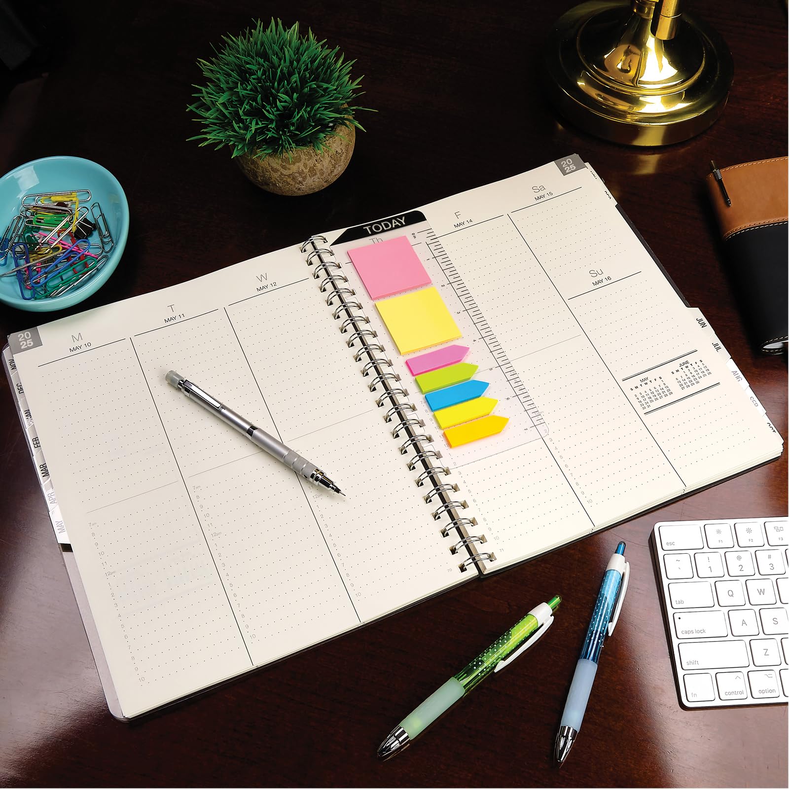 2025 Monthly Weekly Planner with Tabs - 8.5