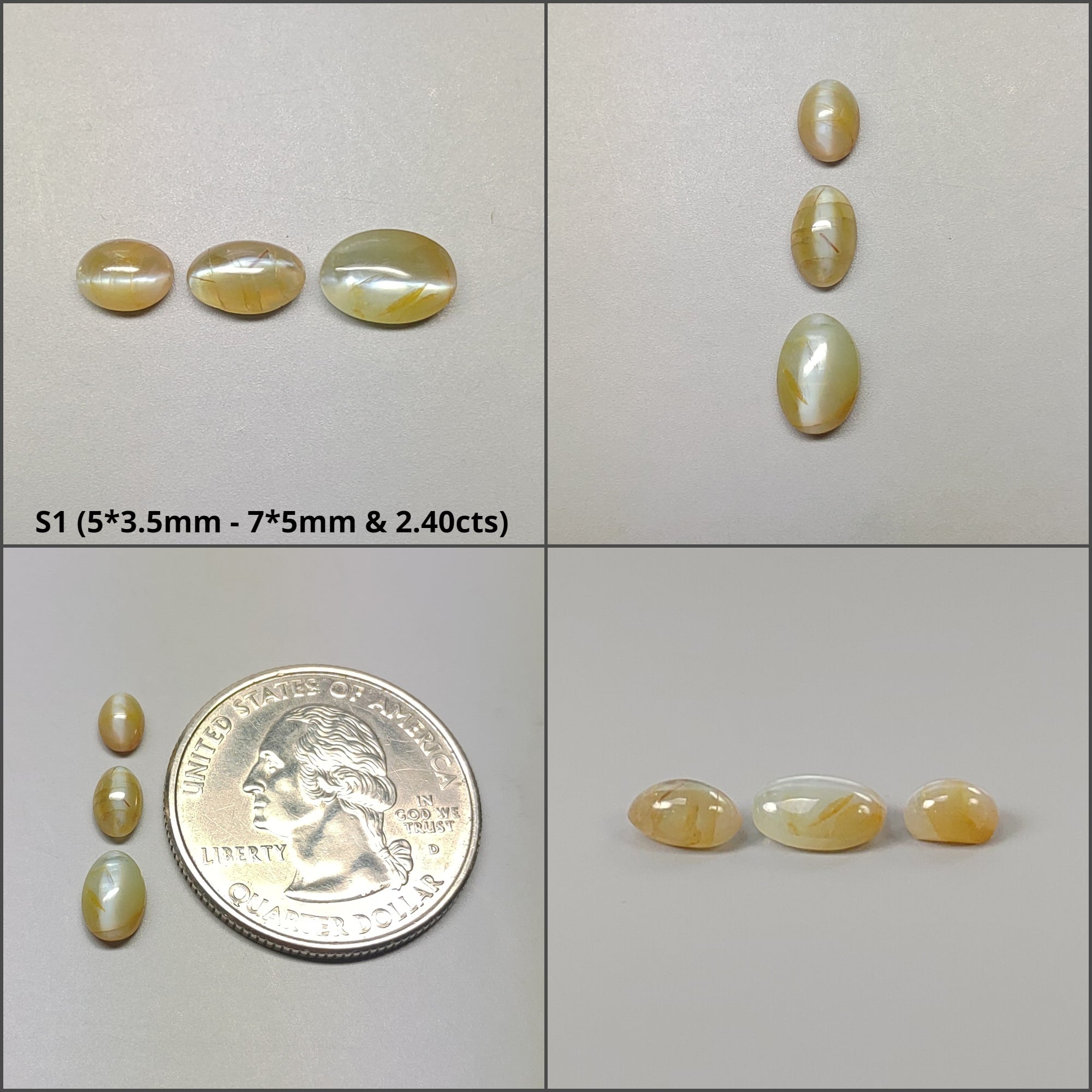 Natural Untreated Chrysoberyl Cat's Eye Gemstone Cabochon - Oval & Round Shapes for Jewelry Making, Healing Crystals & Collectors | Premium Quality Unheated Cat's Eye Stones for Rings, Pendants & Spiritual Healing