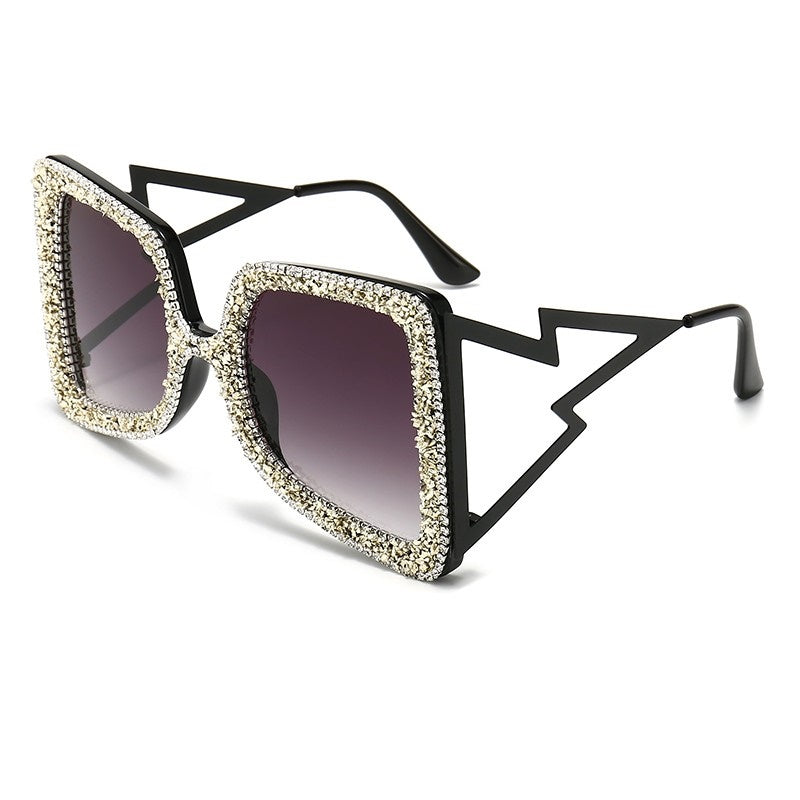 Stylish Pointed Drill Women's Sunglasses - UV Protection & Polarized Lenses for Outdoor Activities, Beach, Driving & Fashion